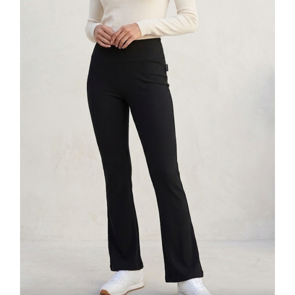 Converse‎ High Wide Waistband Leggins Black Size S Just The Bottom